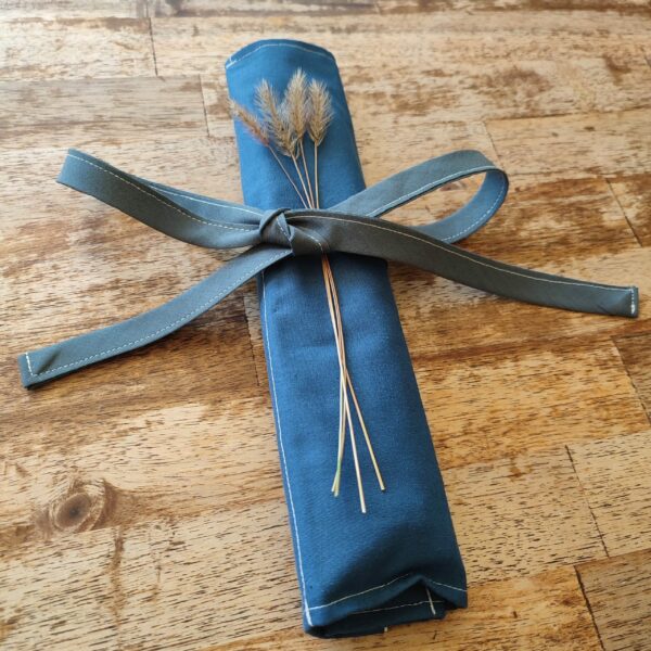 Etui à couverts et serviette Zéro déchet
