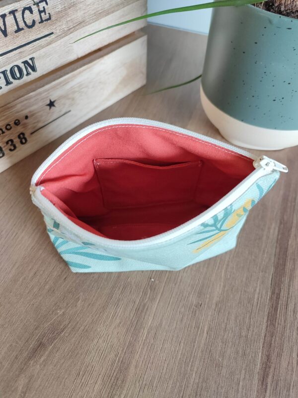 Pochette Trousse de toilette Trousse à bijoux Mini pochette Zero déchet Couture Fait-main