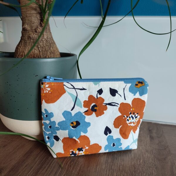 Pochette Trousse de toilette Trousse à bijoux Mini pochette Zero déchet Couture Fait-main