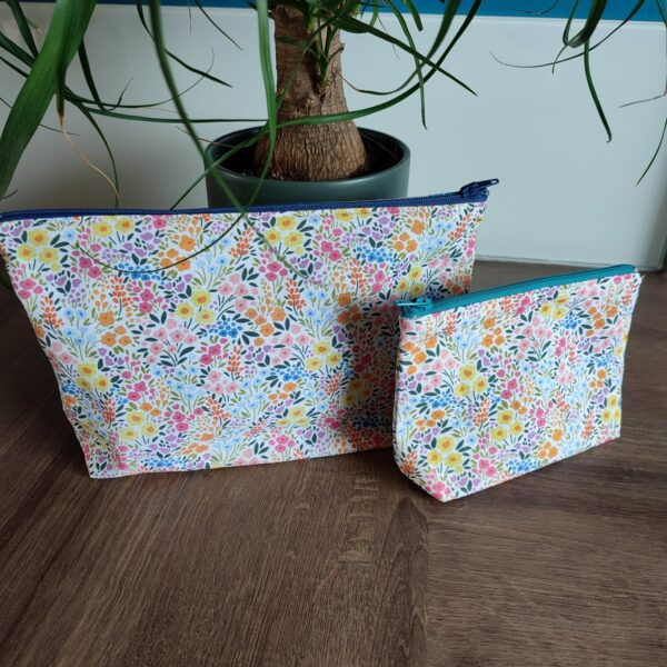 Pochette et trousse à bijoux Fleurs de printemps