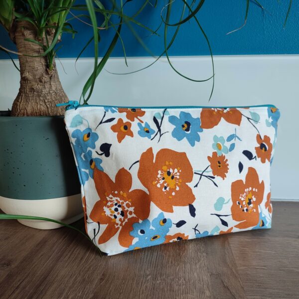 Pochette Trousse de toilette Trousse à bijoux Mini pochette Zero déchet Couture Fait-main