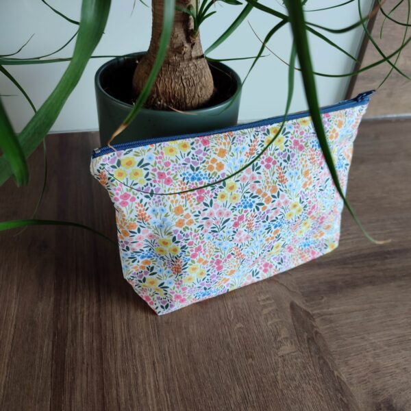 Pochette Trousse de toilette Trousse à bijoux Mini pochette Zero déchet Couture Fait-main