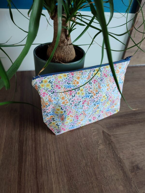 Pochette Trousse de toilette Trousse à bijoux Mini pochette Zero déchet Couture Fait-main