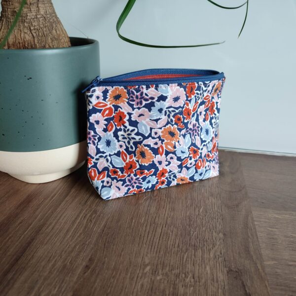 Pochette Trousse de toilette Trousse à bijoux Mini pochette Zero déchet Couture Fait-main
