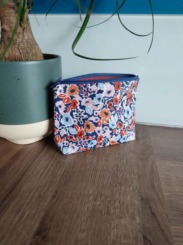 Pochette Trousse de toilette Trousse à bijoux Mini pochette Zero déchet Couture Fait-main