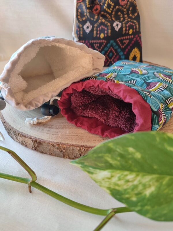 Pochon à savon doublée Pochette à savon Zero déchet Ecoresponsable